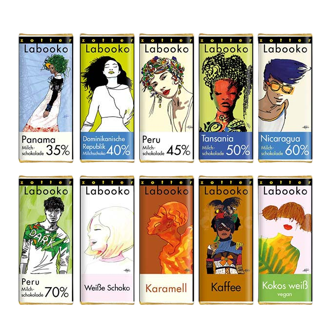 Zotter Variation "Milchschokoladen" Bio - Kaffeehimmel Bio-Manufaktur