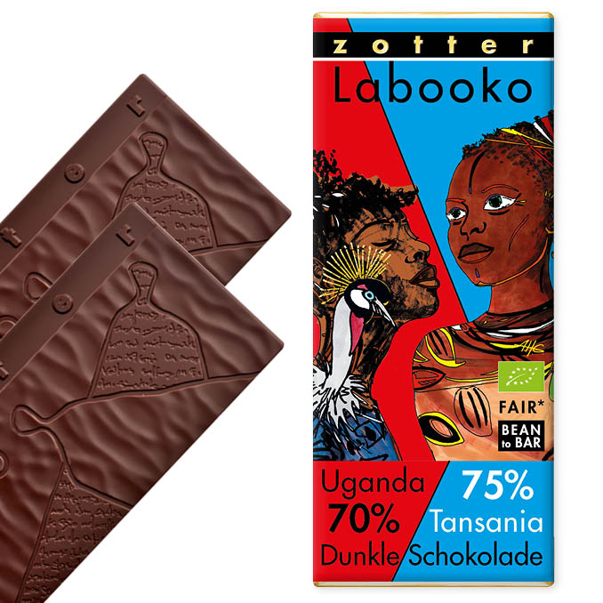 Zotter Labooko "70% Uganda + 75% Tansania" - Kaffeehimmel Bio-Manufaktur