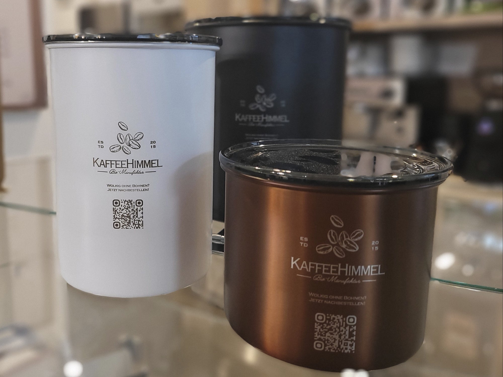 Airscape Kaffeedose kupfer - Kaffeehimmel Bio-Manufaktur