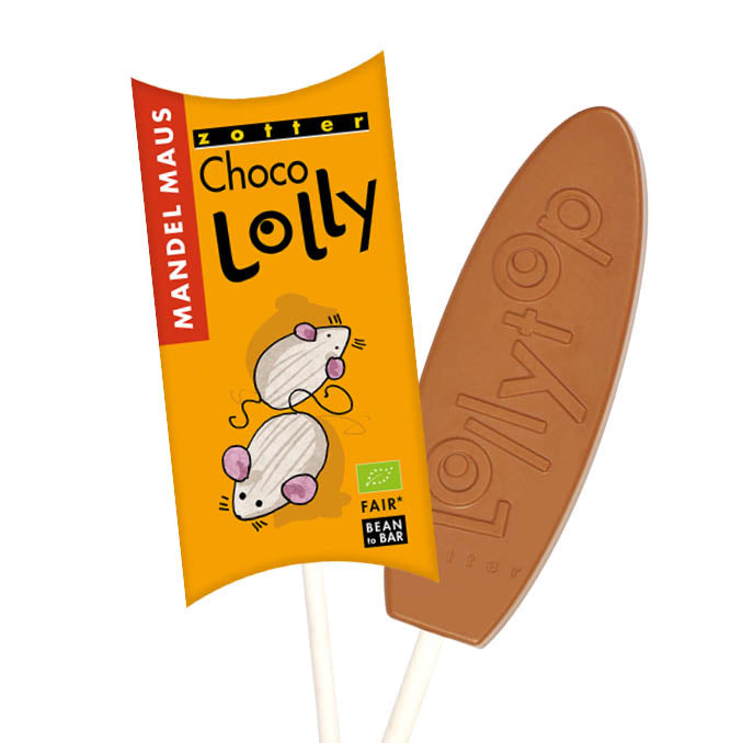 Zotter Choco Lolly "Mandel Maus" - Kaffeehimmel Bio-Manufaktur