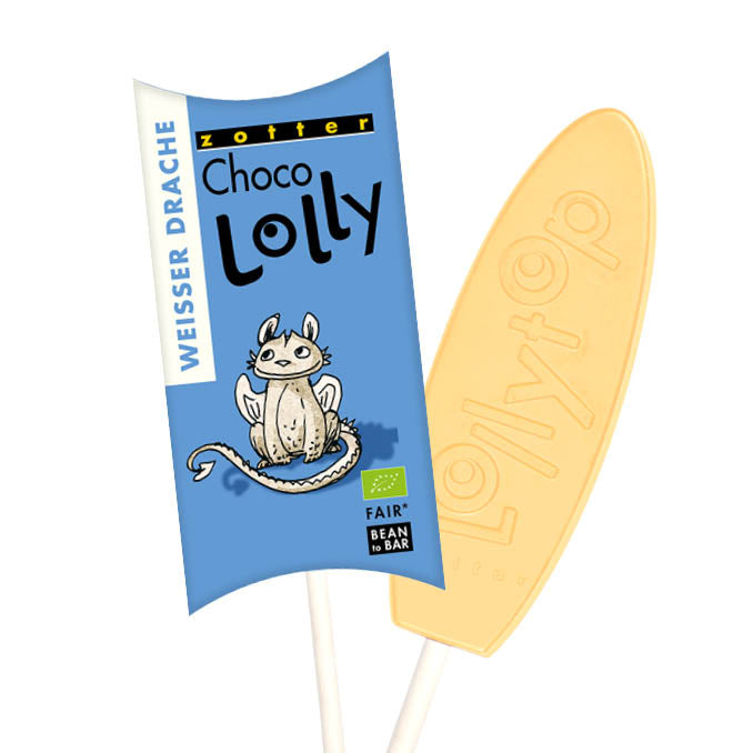 Zotter Choco Lolly "Weißer Drache" - Kaffeehimmel Bio-Manufaktur