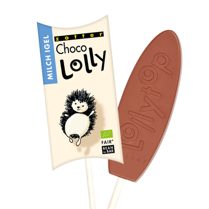 Zotter Choco Lolly "Milch Igel" - Kaffeehimmel Bio-Manufaktur
