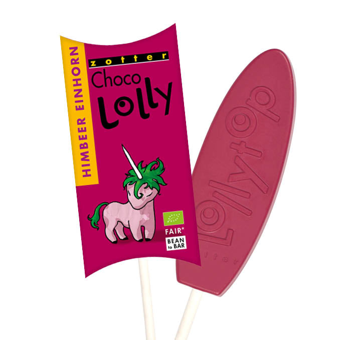 Zotter Choco Lolly "Himbeer Einhorn" - Kaffeehimmel Bio-Manufaktur