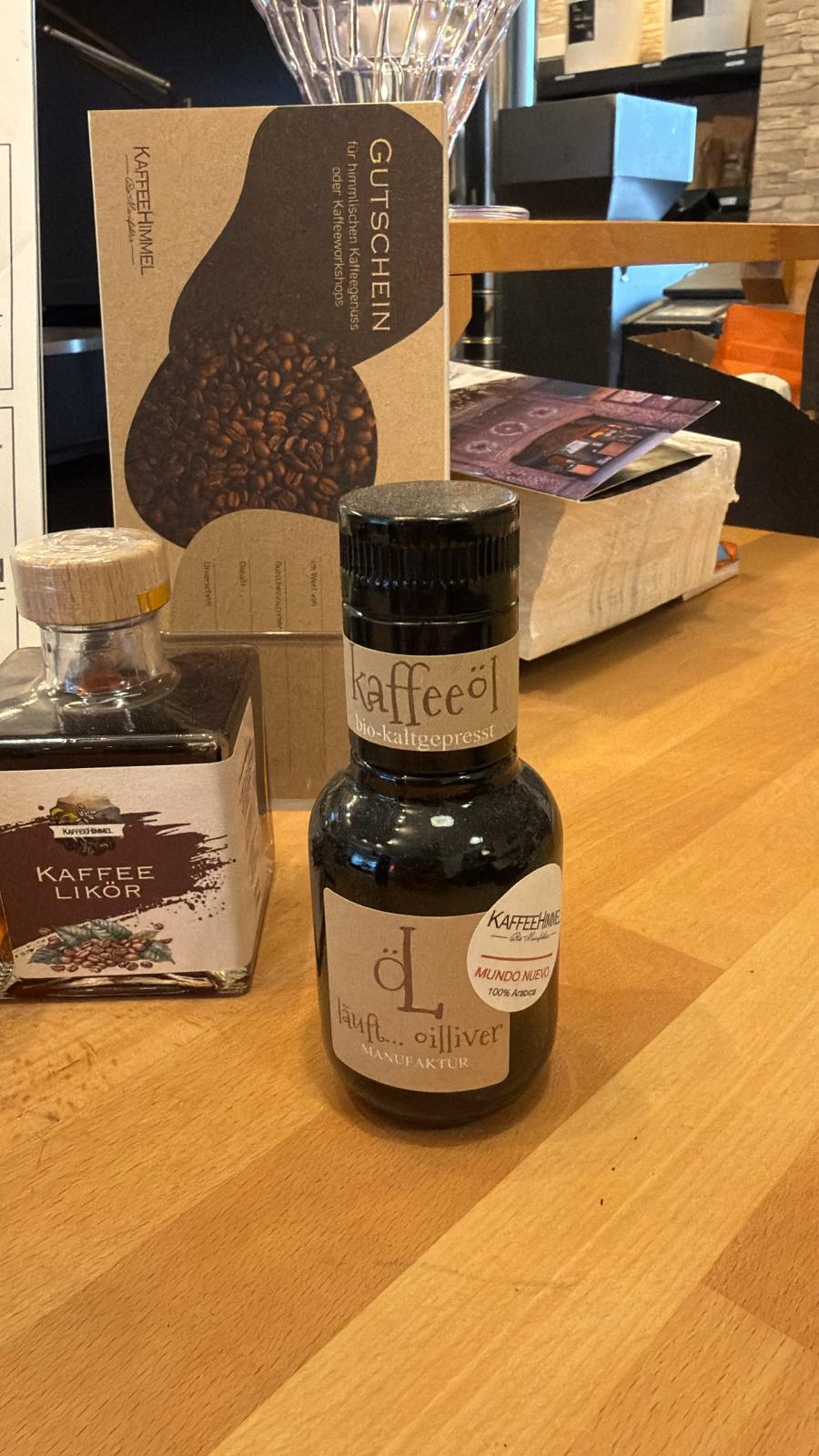 Oilliver Kaffeeöl Mundo Nuevo 100ml - Kaffeehimmel Bio-Manufaktur