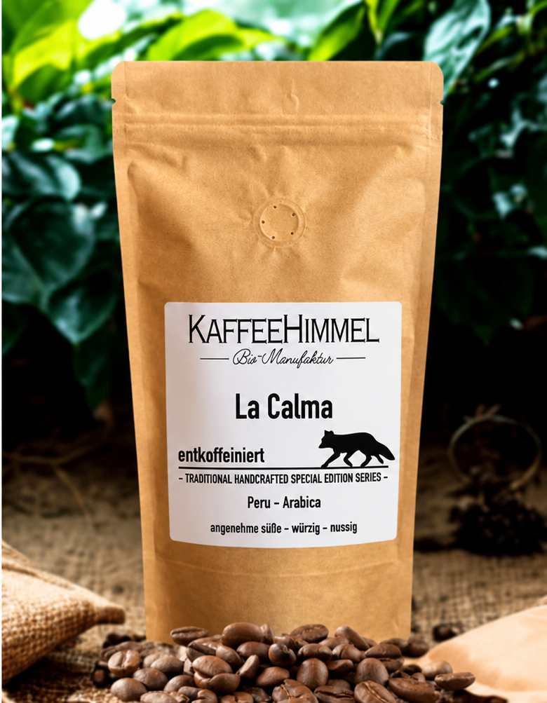 "La Calma" entkoffeinierter Bio Kaffee - Kaffeehimmel Bio-Manufaktur