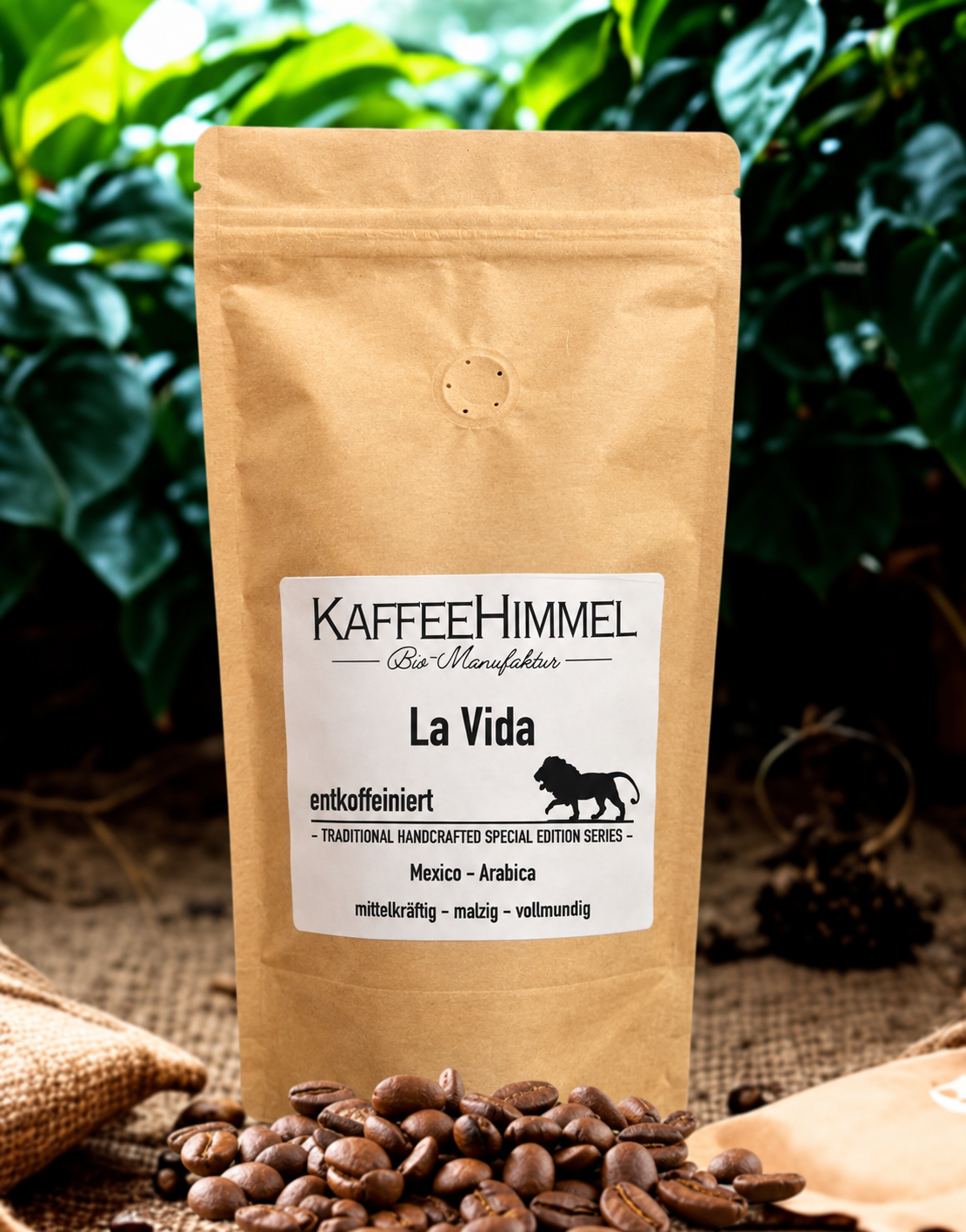 "La Vida" entkoffeinierter Bio Kaffee - Kaffeehimmel Bio-Manufaktur