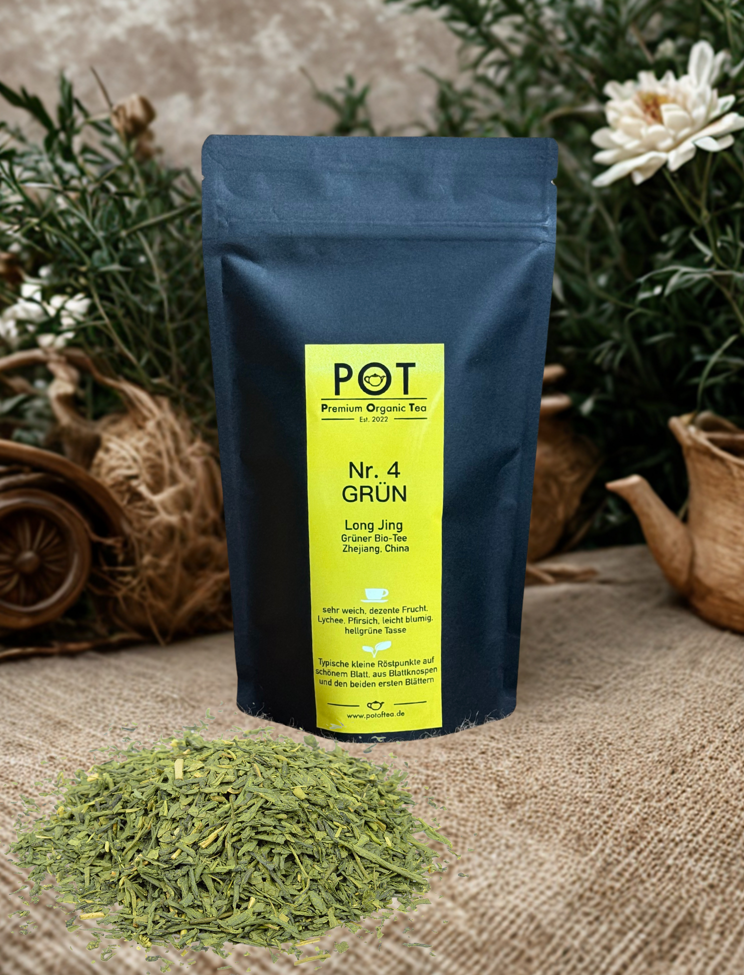 Long Jing Gruener Bio Tee aus China