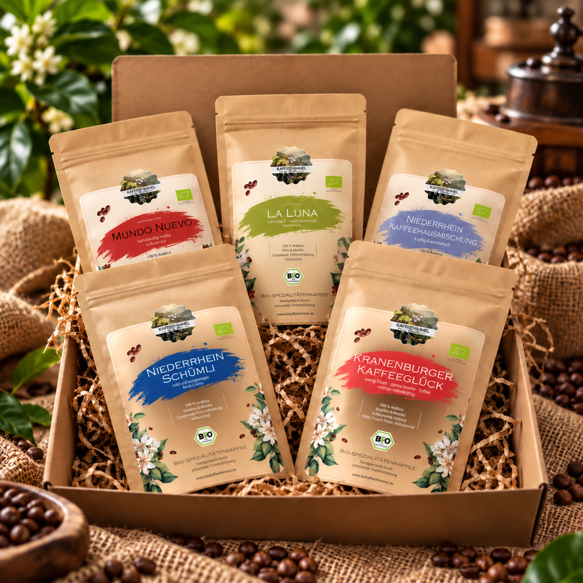 Probierset "Vollautomat" Bio - Kaffeehimmel Bio-Manufaktur
