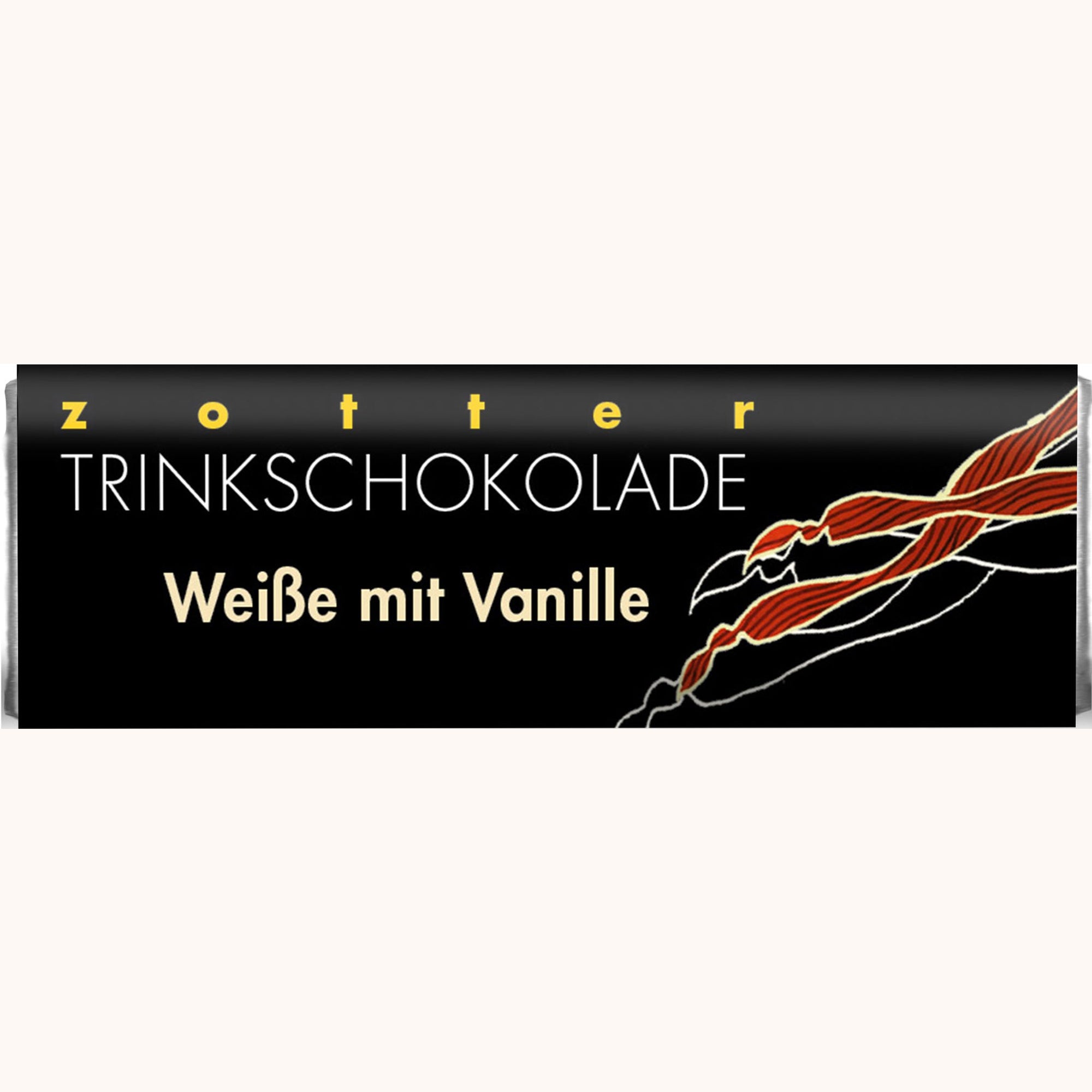 Zotter "Weiße mit Vanille" Trinkschokolade Bio
