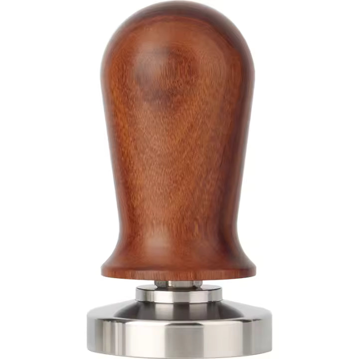 Tamper 58mm Echtholz mit Feder - Kaffeehimmel Bio-Manufaktur