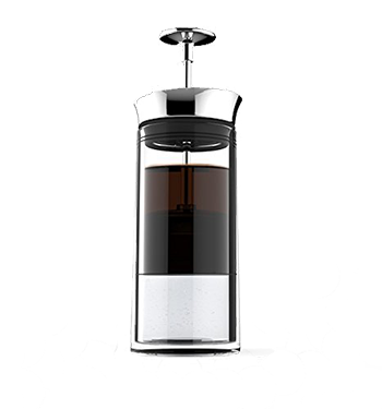 American Press Kaffeebereiter für schnellen, aromatischen Kaffee – klarer Geschmack ohne Filterpapier