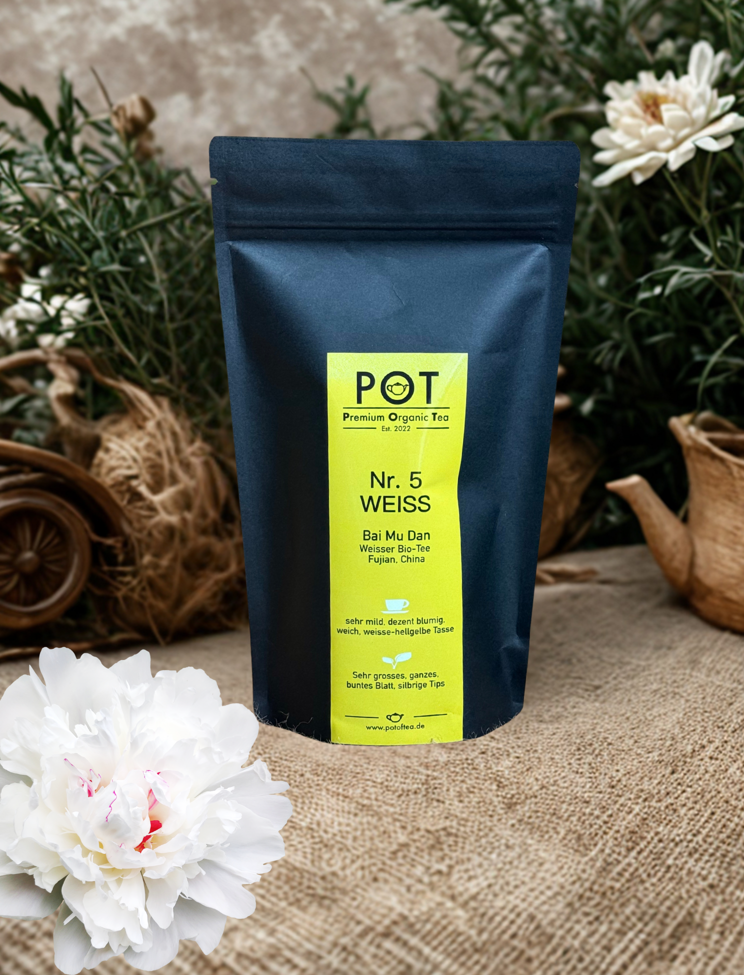 Bai Mu Dan weisser Bio-Tee aus China