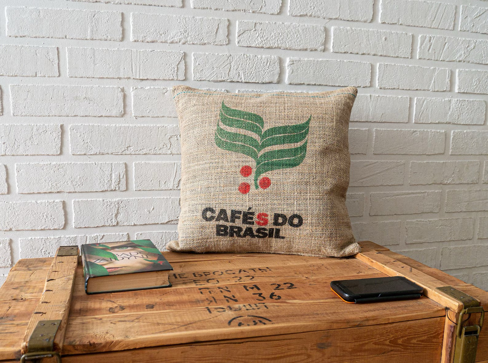 Kissen aus Kaffeesäcken - Kaffeehimmel Bio-Manufaktur