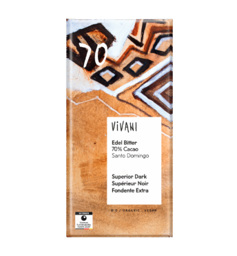 Vivani Edel Bitter 70+ Schokolade - Kaffeehimmel Bio-Manufaktur