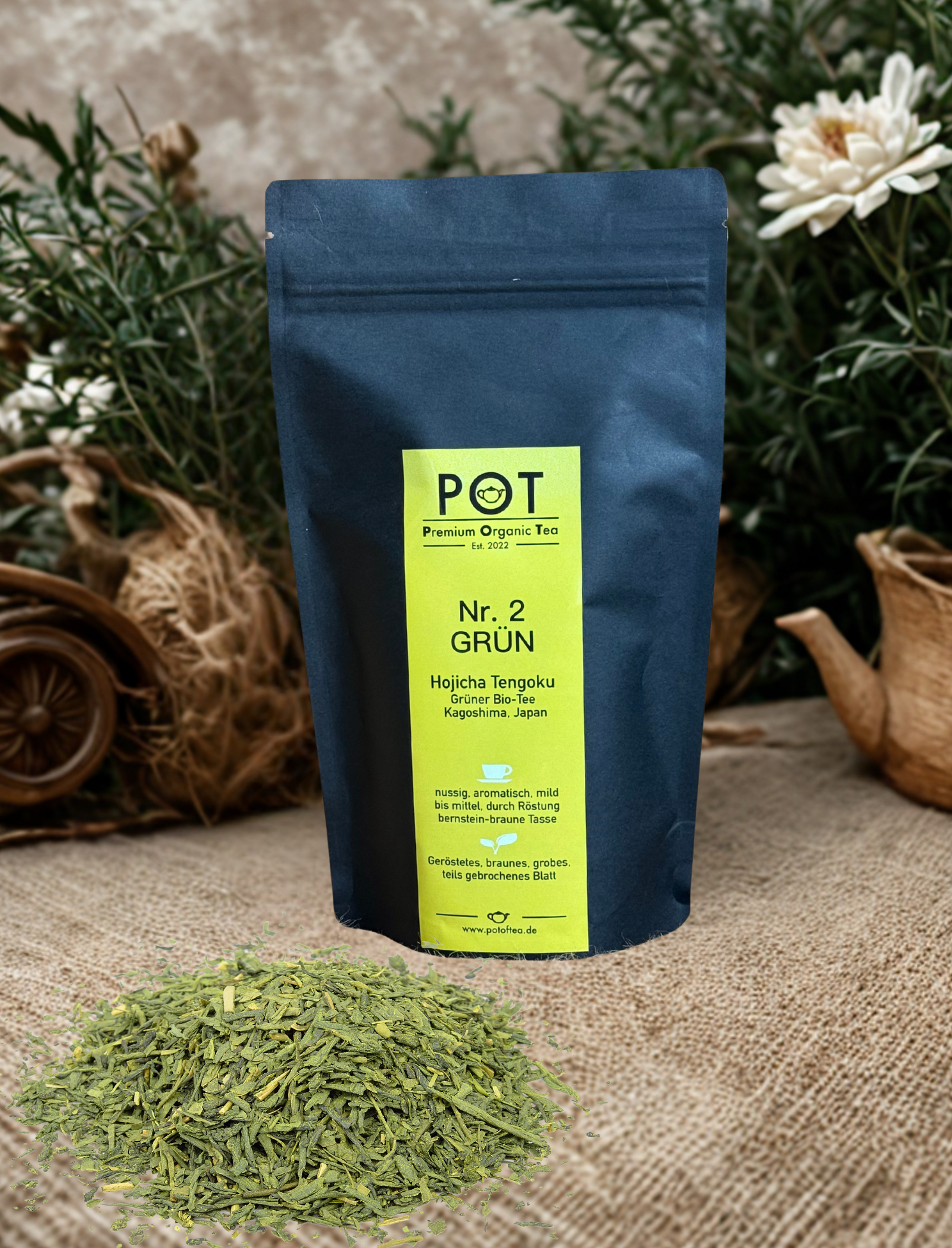 Hojicha Tengoku Grüner Bio-Tee aus Japan