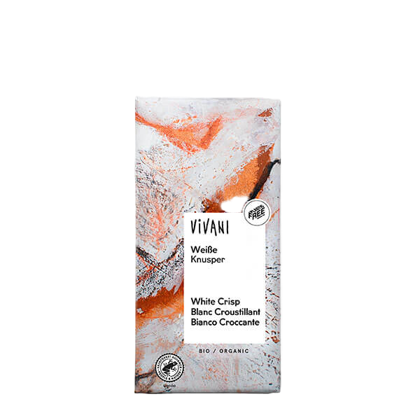 Vivani "Weißer Knusper" Schokolade - Kaffeehimmel Bio-Manufaktur